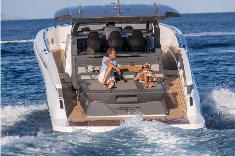 Slide: The Image of Luxury Canados 493 Grand yacht cruising with passengers, 2026 model, on open sea. - 4