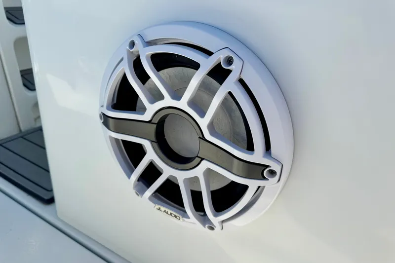 Slide: The Image of Speaker on 2021 Costa Custom Boats 264 HC, featuring JL Audio marine sound system. - 23