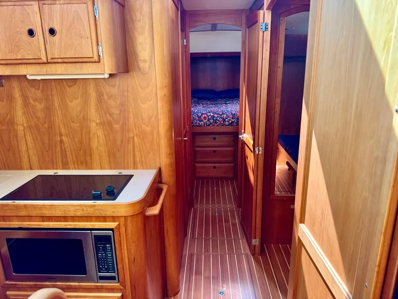 Slide: The Image of Interior of a 2001 Sabre Sedan Bridge with wood finish. - 31