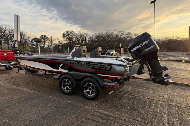 Slide: The Image of Close-up of a 2020 Nitro Z20 tire with detailed tread pattern on asphalt. - 40