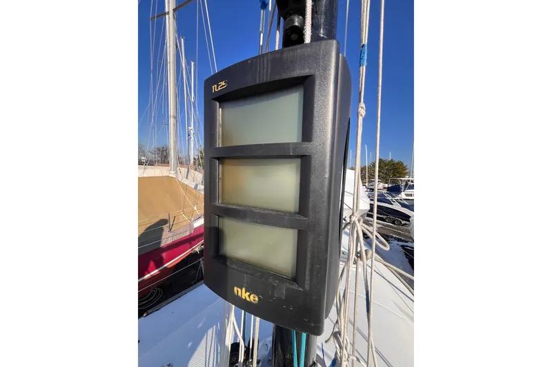 Slide: The Image of NKE marine display on 2007 Beneteau First 10R sailboat mast. - 40