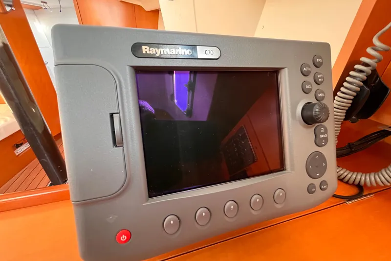 Slide: The Image of Raymarine C70 navigation system on 2007 Beneteau First 10R yacht. - 76