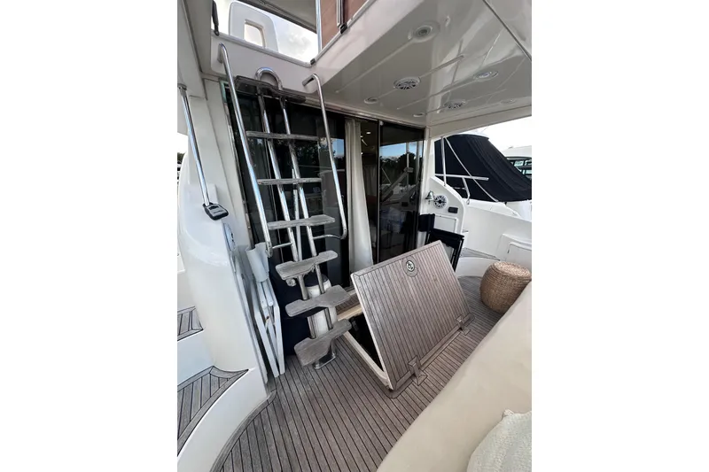 Slide: The Image of Azimut 38 yacht interior, 2011 model, featuring sleek design and modern amenities. - 4