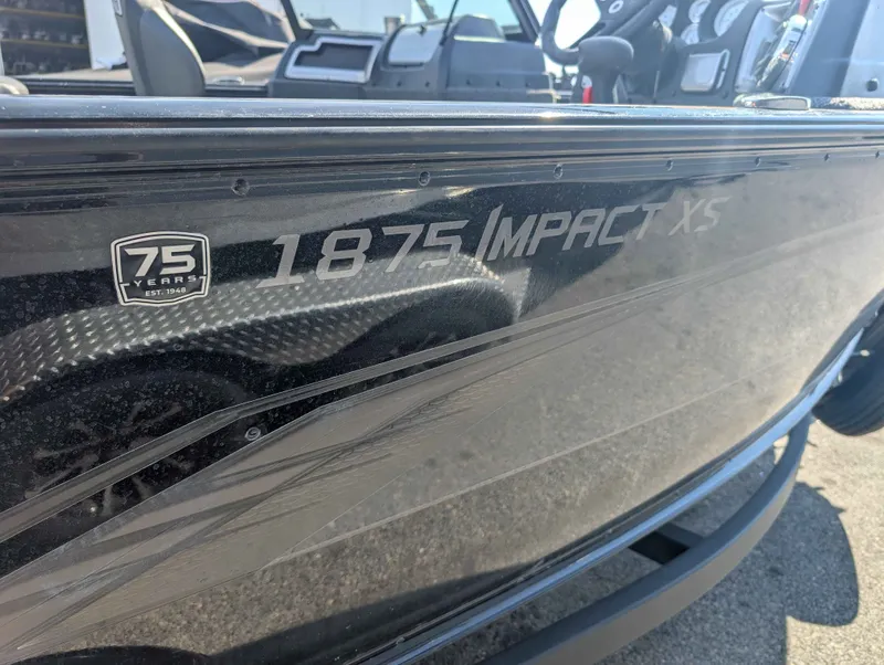 Slide: The Image of Close-up of Lund 1875 Impact boat, model year 2023. - 4