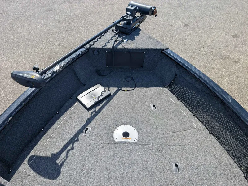 Slide: The Image of 2023 Lund 1875 Impact boat with Minn Kota trolling motor. - 6