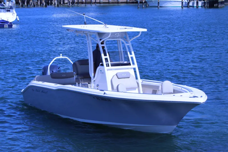 The Image of 2021 Key West 239 FS boat on calm blue water. - 0