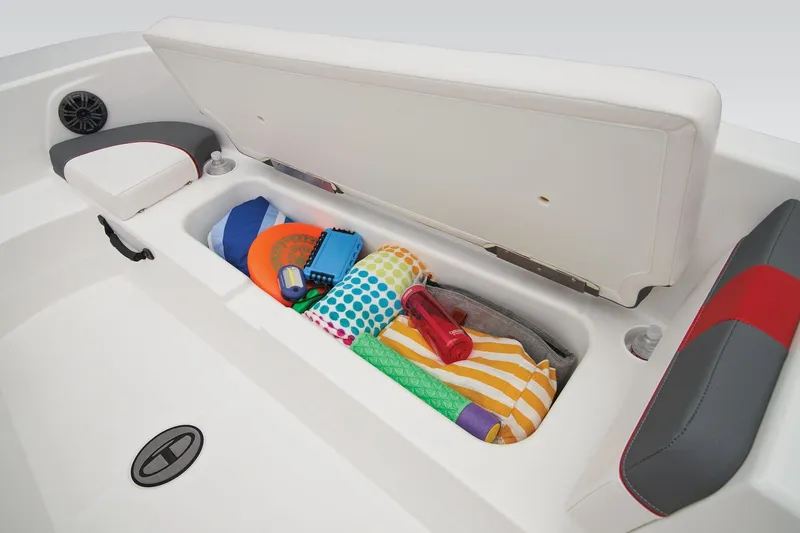 Slide: The Image of 2026 Tahoe T18 boat dashboard with steering wheel and control panel. - 11