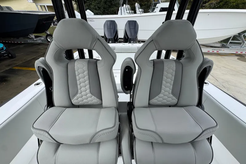 Slide: The Image of 2026 Cape Horn 32 XS boat seats, featuring modern design and comfortable upholstery. - 33