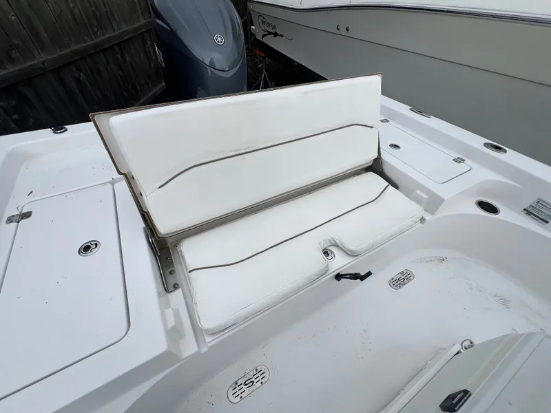 Slide: The Image of Rear seat of a 2016 Sportsman Masters 227 Bay Boat. - 18