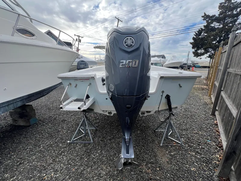 Slide: The Image of 2016 Sportsman Masters 227 Bay Boat with Yamaha engine. - 2