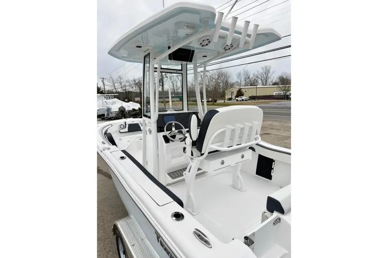 Slide: The Image of 2026 Tidewater 210 CC Adventure boat with sleek design and modern features. - 15