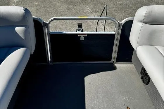 Slide: The Image of Interior view of a 2018 Godfrey Sweetwater 2086 C pontoon boat with seating. - 5