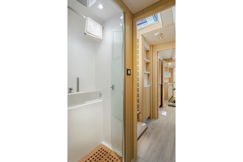 Slide: The Image of Luxurious bathroom in Privilege Signature 510 yacht, year 2025. - 30