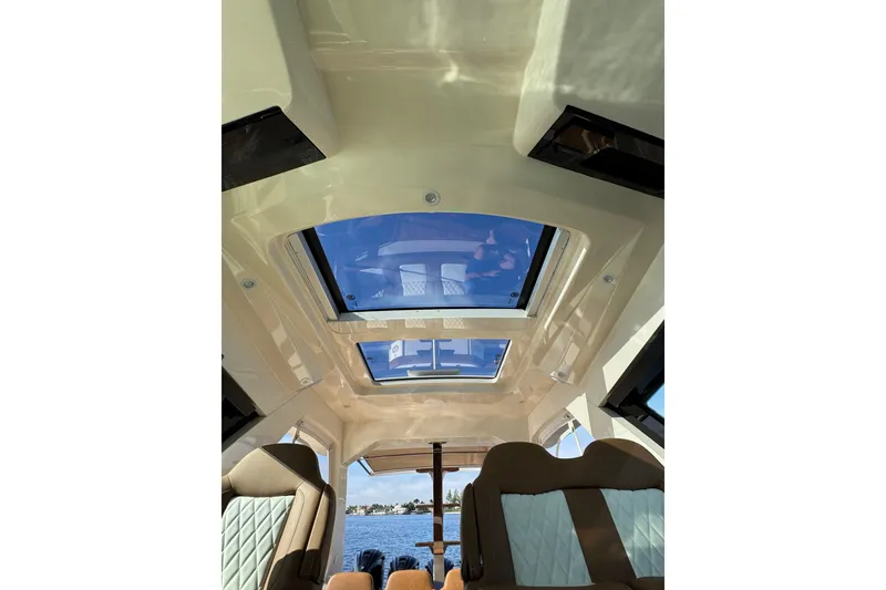 Slide: The Image of Luxurious bathroom in 2020 Scout 530 LXF yacht with modern fixtures and elegant design. - 34