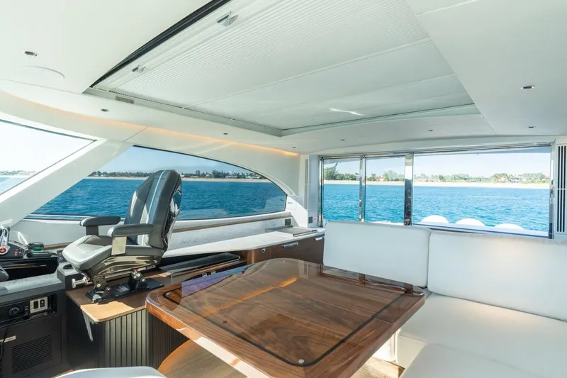 Slide: The Image of Luxurious interior of 2026 ECLIPSE 505 Shadow yacht with ocean view. - 14