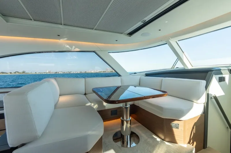 Slide: The Image of Luxurious interior of 2026 ECLIPSE 505 Shadow yacht with panoramic ocean view. - 15