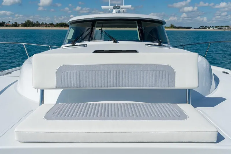 Slide: The Image of Luxury seating on 2026 ECLIPSE 505 Shadow yacht, ocean view. - 22