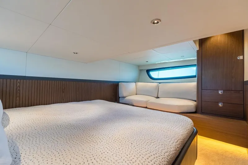 Slide: The Image of Luxurious interior of 2026 ECLIPSE 505 Shadow yacht with cozy seating and modern design. - 27