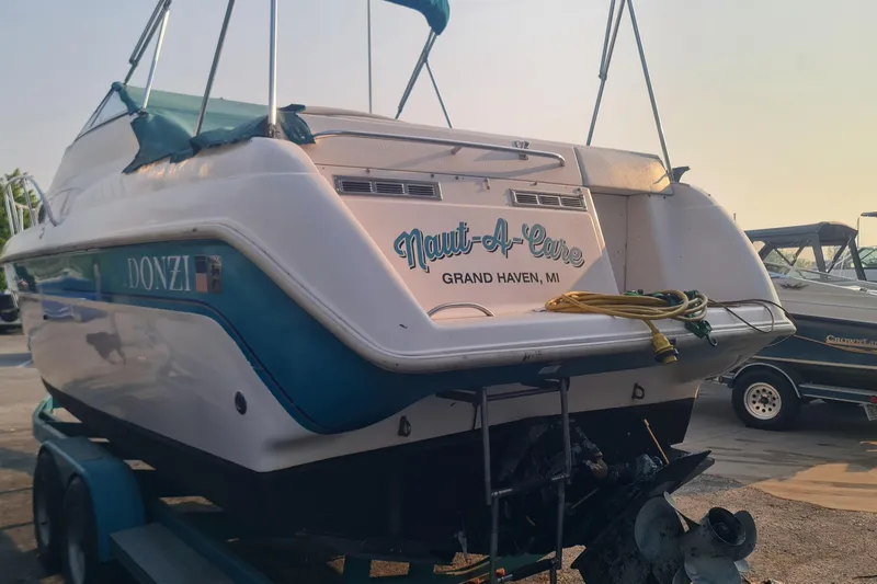 Slide: The Image of 1996 Donzi 275 LXC boat on trailer, "Naut-A-Care" from Grand Haven, MI. - 4