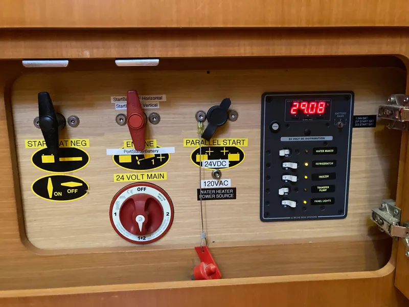 Slide: The Image of Control panel of a 2007 Lagoon 420 yacht. - 24