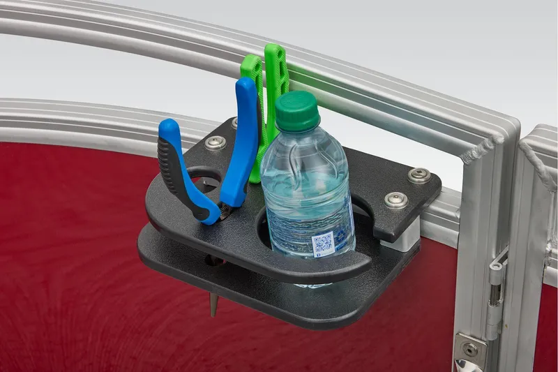 Slide: The Image of Manufacturer Provided Image: Tool holder with pliers and water bottle on Sun Tracker Bass Buggy 16 XL Select, 2026. - 39