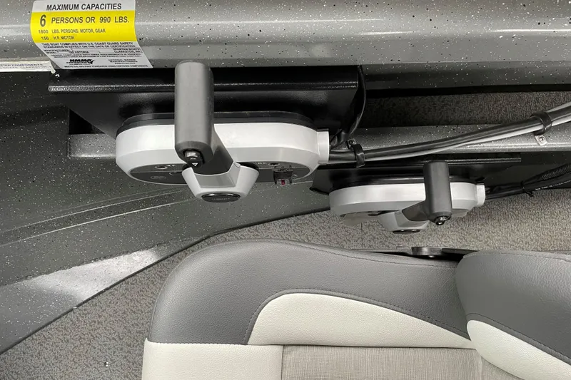 Slide: The Image of 2024 Spartan 185 Astoria boat interior with seating and capacity label. - 10