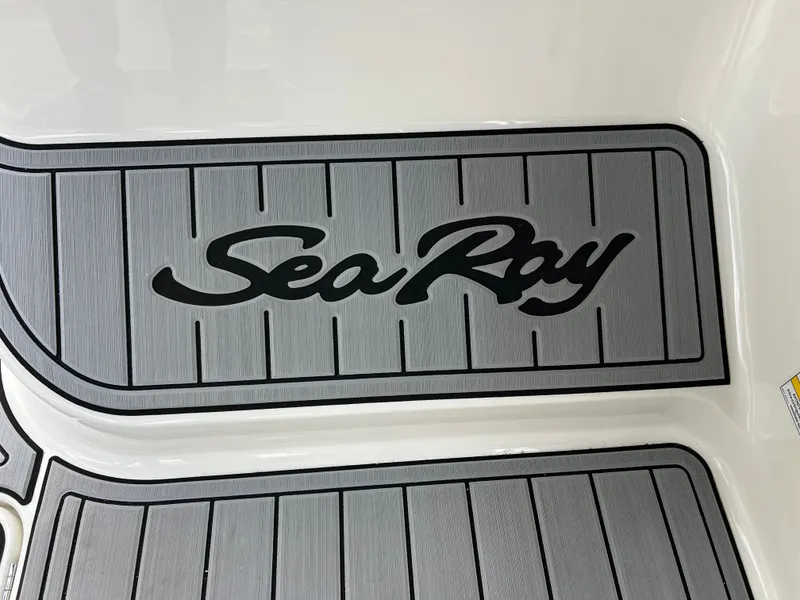 Slide: The Image of Sea Ray SLX 260 Outboard 2024 boat mat with logo. - 22