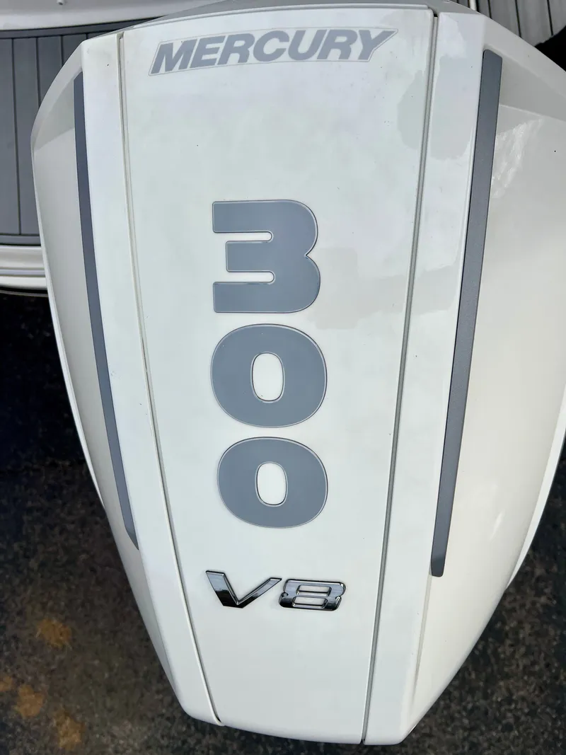 Slide: The Image of Mercury 300 V8 outboard motor on 2024 Sea Ray SLX 260. - 29