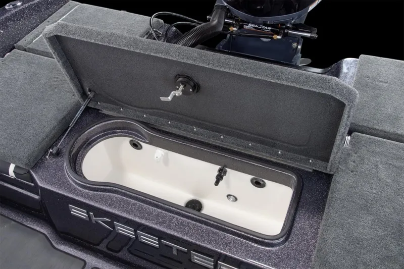 Slide: The Image of Manufacturer Provided Image: 2026 Skeeter Solera 205 boat interior with open storage compartment. - 19