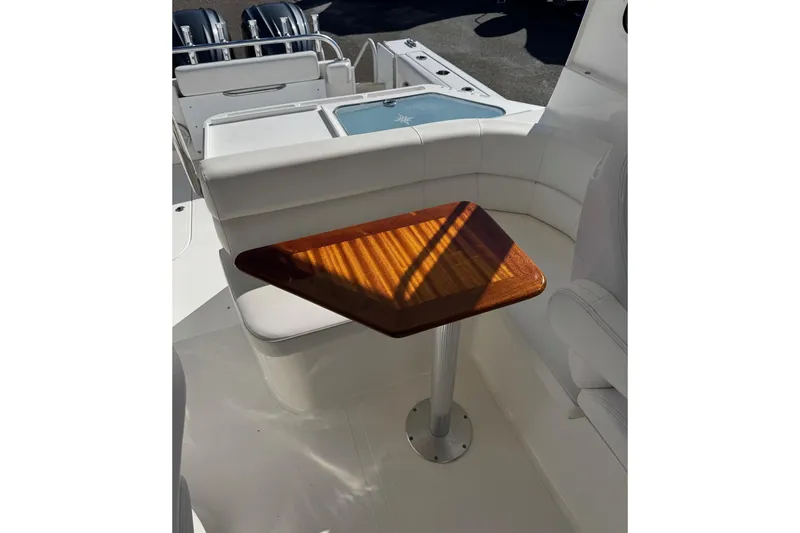 Slide: The Image of Interior of 2024 NorthCoast 285 HT with wooden table. - 9