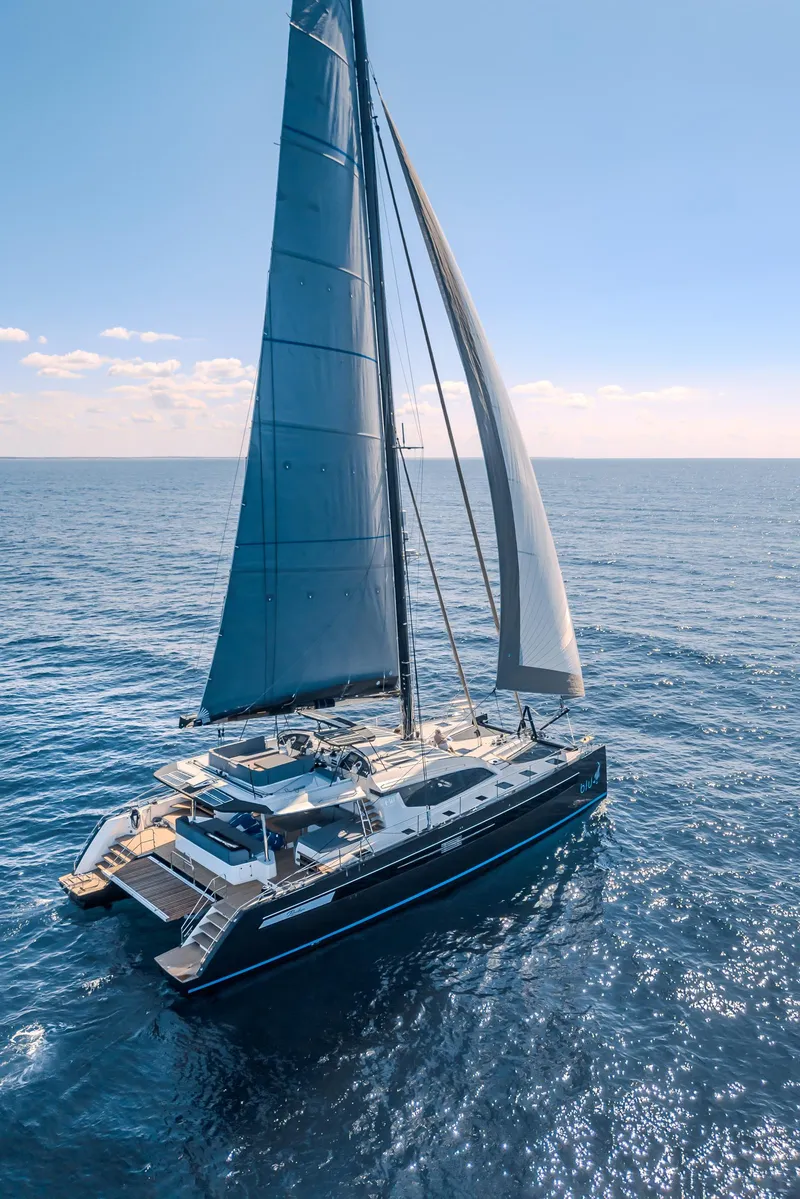Slide: The Image of Luxury Privilege Signature 650 yacht sailing on open sea, 2025 model. - 46