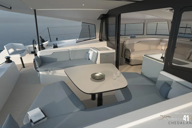 Slide: The Image of Interior of Nautitech 41 Type S yacht, year 2026. - 13