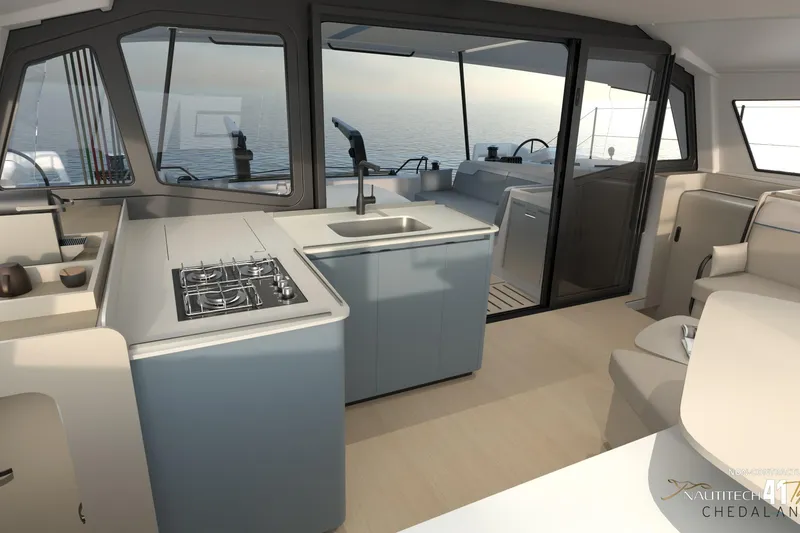 Slide: The Image of Interior of Nautitech 41 Type S yacht, 2026 model. - 18