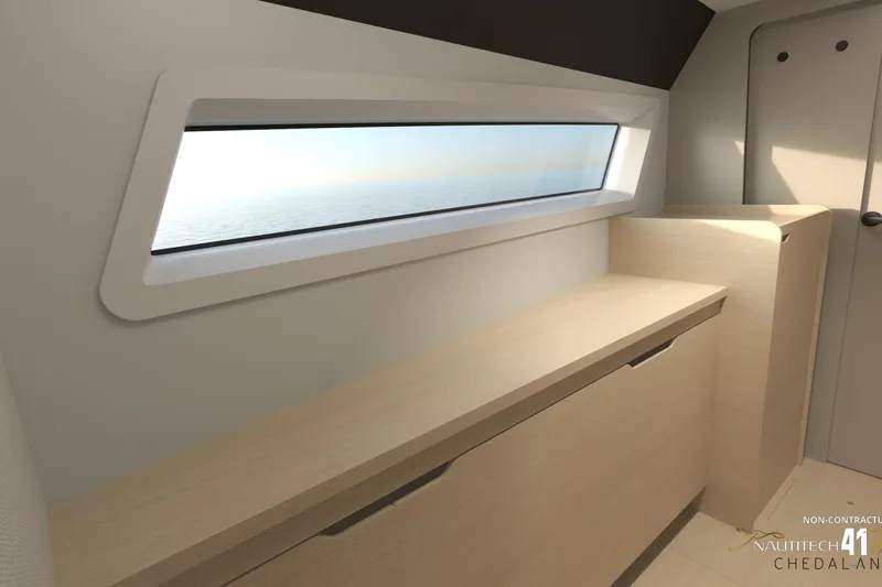 Slide: The Image of Interior of Nautitech 41 Type S 2026 with ocean view. - 47