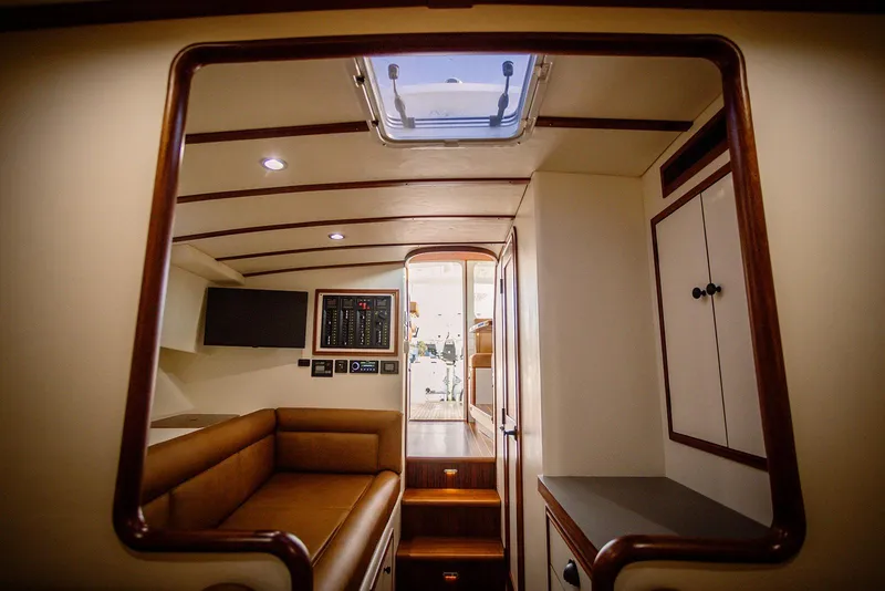 Slide: The Image of Interior of 2027 Composite Yacht CY39, featuring modern design and comfortable seating. - 24