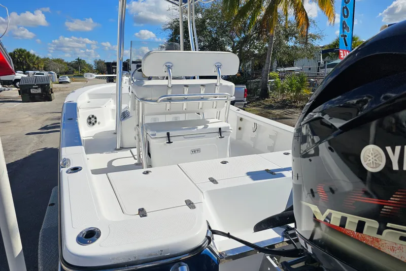 Slide: The Image of Close-up of a 2013 BlackJack 224 boat propeller on a sunny day. - 9