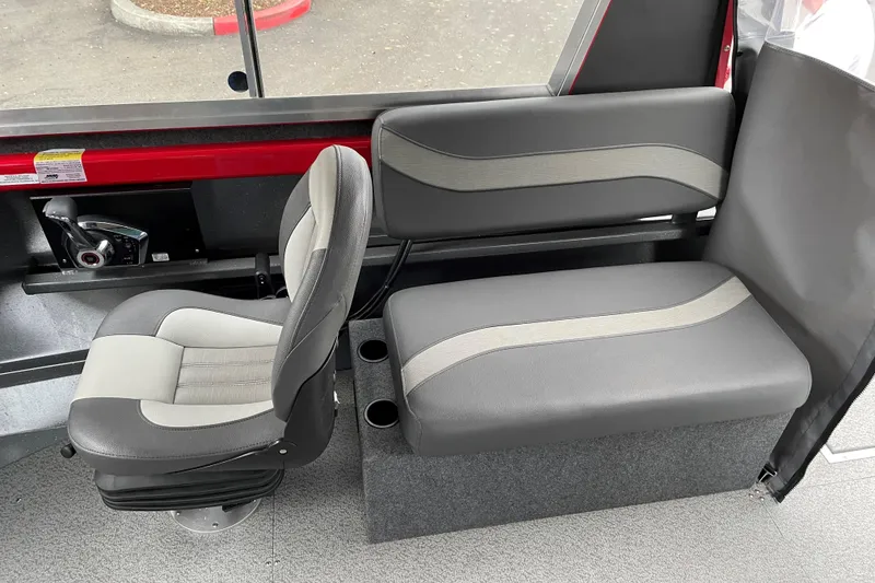 Slide: The Image of 2024 Spartan 200 Astoria interior seating with modern design and comfortable upholstery. - 12