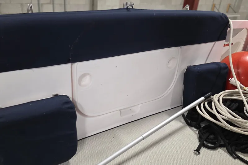 Slide: The Image of 2005 Tiara Yachts 3600 Sovran interior with ropes and equipment. - 39