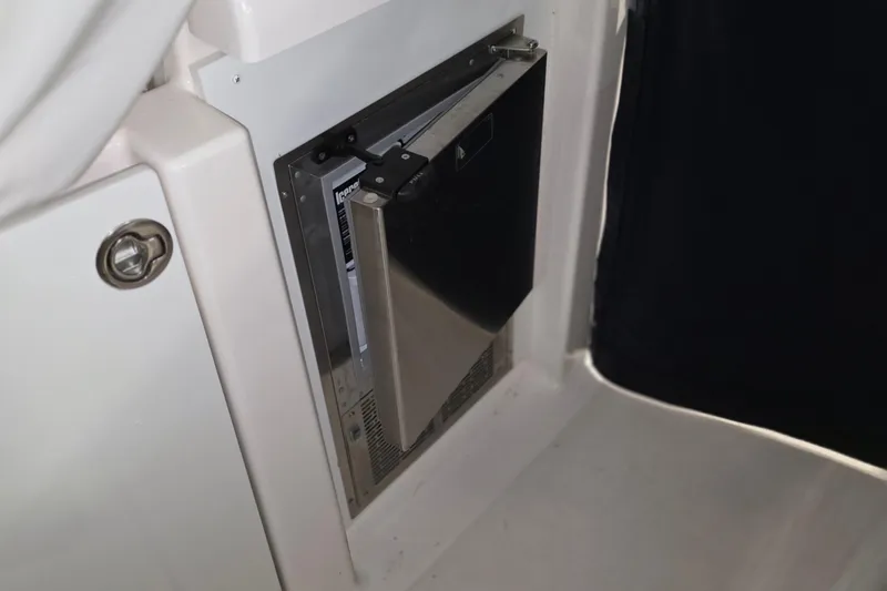 Slide: The Image of 2005 Tiara Yachts 3600 Sovran interior with built-in stainless steel appliance. - 40