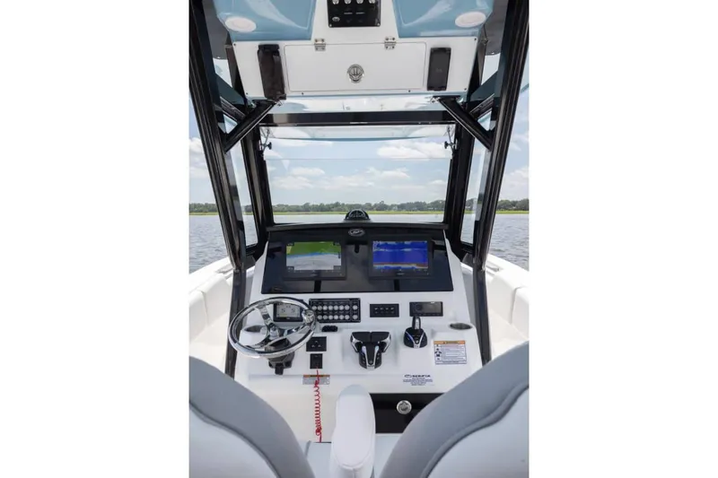 Slide: The Image of Manufacturer Provided Image: 2025 Sea Fox 288 Commander boat dashboard with modern navigation equipment. - 9
