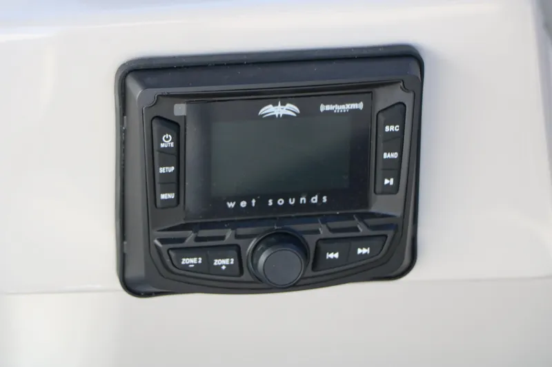 Slide: The Image of Wet Sounds audio system in 2026 Sylvan L3 DLZ boat dashboard. - 27
