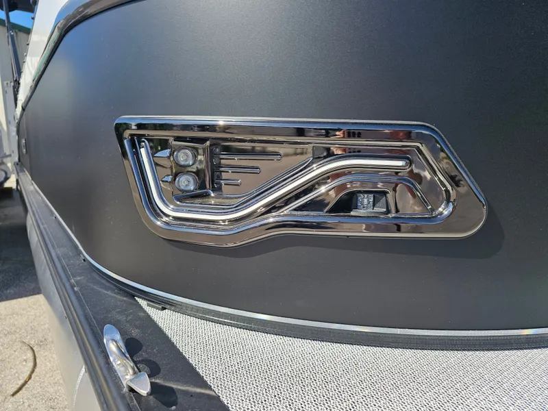 Slide: The Image of Close-up of 2026 Avalon Catalina 2585 Quad Lounger boat. - 11