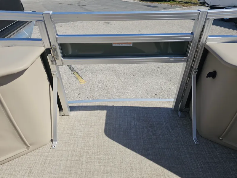 Slide: The Image of 2026 Avalon Venture 85 Tritoon with open door view. - 14