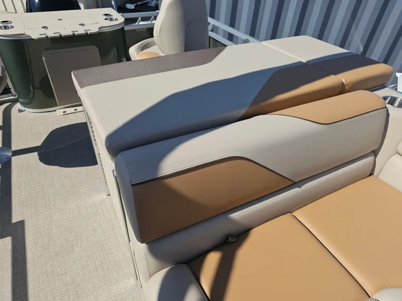 Slide: The Image of Luxurious seating in Avalon Venture 85 Rear Fish Tritoon 2026. - 17