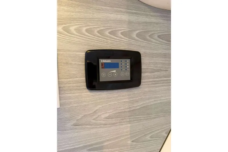 Slide: The Image of Webasto control panel on 2008 Hydra-Sports Vector 3500 VX boat interior. - 42