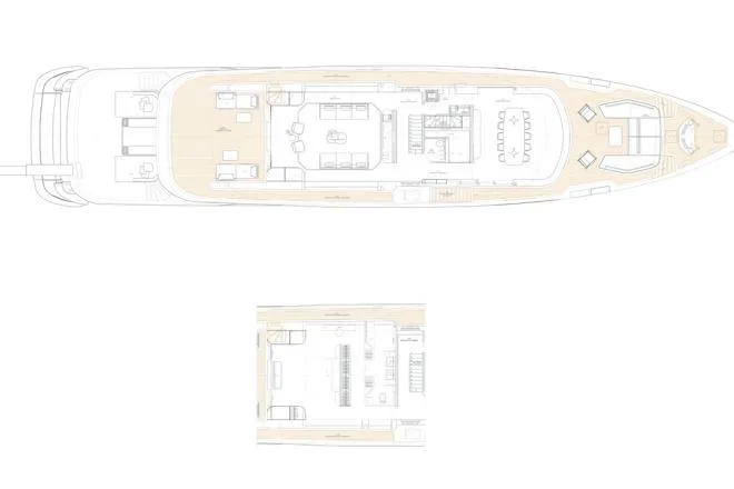 Slide: The Image of Floor plan of 2026 Azimut Grande 44M yacht, showcasing layout and design features. - 25