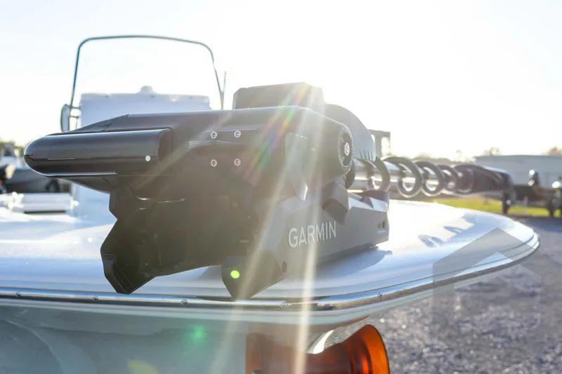 Slide: The Image of 2026 Tidewater 2110 Bay Max boat with Garmin equipment in sunlight. - 28