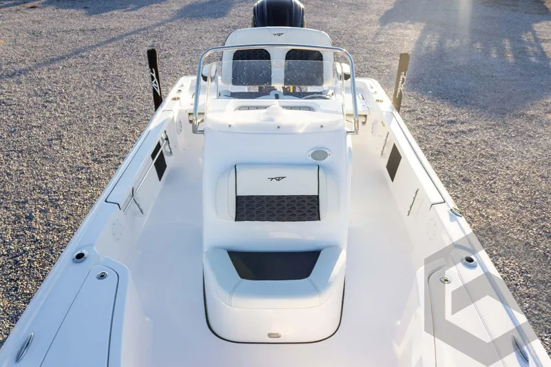 Slide: The Image of 2026 Tidewater 2110 Bay Max boat interior with sleek design and modern features. - 45