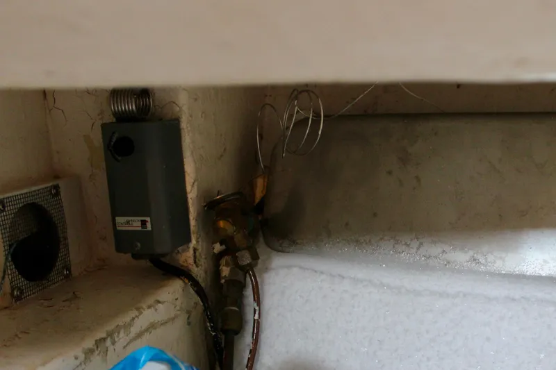 Slide: The Image of Electrical components in a 1975 William Garden Porpoise boat interior. - 44