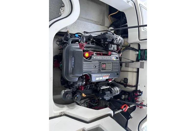 Slide: The Image of Engine compartment of a 2011 Cobalt 242 WSS with Volvo Penta engine. - 20